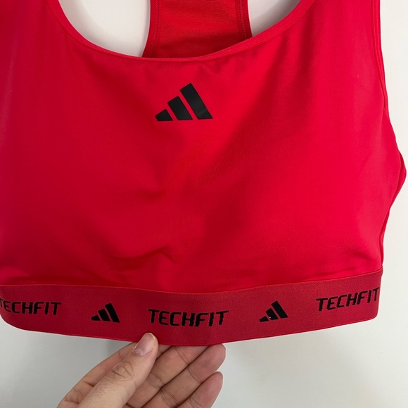 Adidas Womens Tech Fit Sports Bra Size Medium - Picture 5 of 9